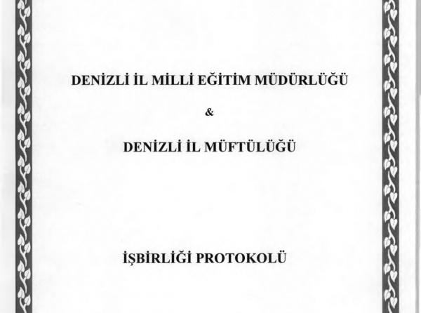 İL MEM ile İL MÜFTÜLÜĞÜ ARASINDA PROTOKOL