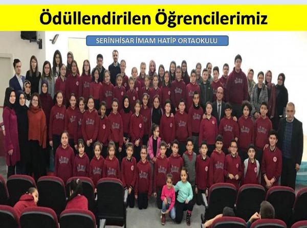 Dereceye Giren ve Başarılarıyla Ön Plana Çıkan Öğrencilerimiz Konferans Salonunda Törenle Ödüllendirildi